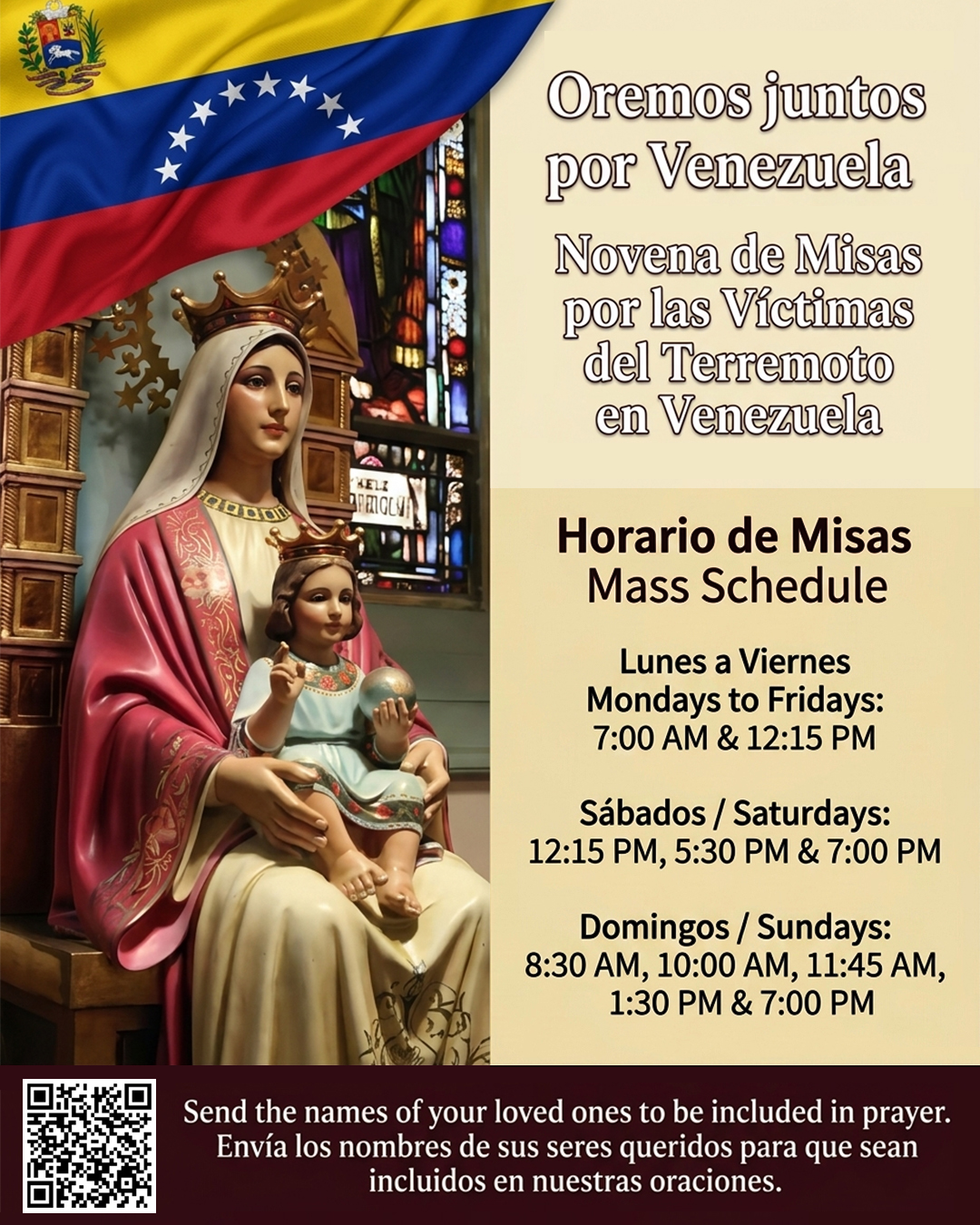 Novena of Masses for Venezuela